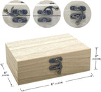 Cregugua 8 Pack 6 X 4 X 2 Inch Unfinished Wooden Box - Image 2