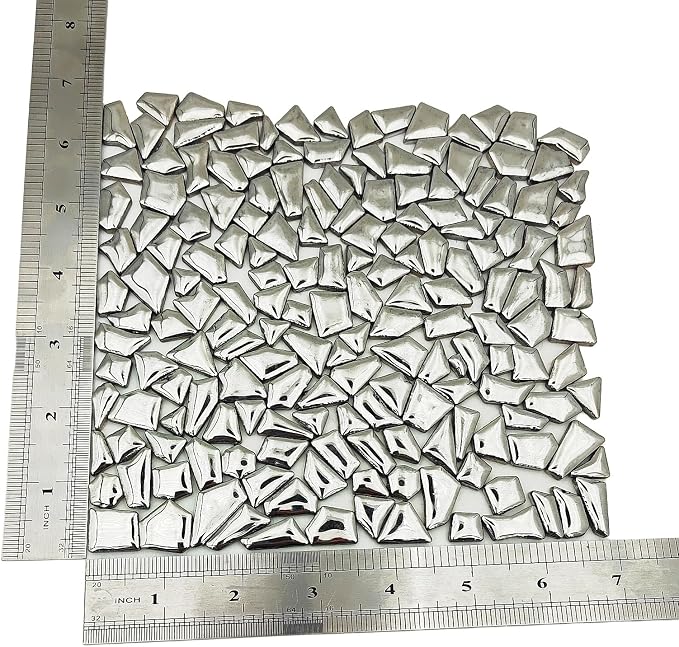 200g Ceramic Mosaic Tiles for Crafts, Irregular Stained Ceramic 0.2"x0.8" - Image 4