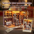 3D Wooden Puzzles for Adults, DIY Miniature Dollhouse, Book Nook Kit, Built-in - Image 3