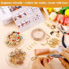 TOHONGADON 285 Pcs Keychain Making Kit, Bag Charm Kit - Image 4