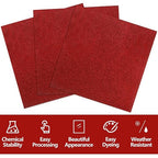 3 Pcs Glitter Red Glossy Acrylic Sheets, 7.87 x 7.87 x 1/10 Inch Laser Cutting - Image 4