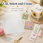 YOUNTHYE 15 PCS 10 Count Plastic Canvas Sheets, 10.2 x 13.2 Inch Plastic Mesh - Image 5