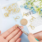 Beebeecraft 15 Sets 18K Gold Plated Toggle Jewelry Clasps Connectors Round Ring - Image 3