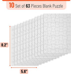Mr. Pen- Blank Puzzle, 10 Pack, 63 Pieces/Pack, Arts & DIY Crafts - Image 2