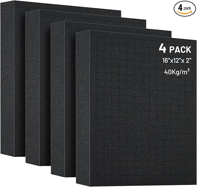 4 PCS 16x12x2 Inch Pick and Pluck Foam Inserts by Unknown