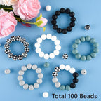 ASTARON 100 Pcs 15mm Silicone Beads - Image 5