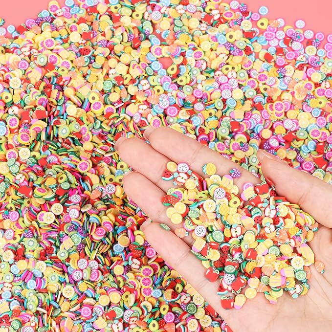 DIYASY 180g Fake Fruit Sprinkles, 6.35 oz Mini Faux Sprinkle Polymer Clay - Image 2
