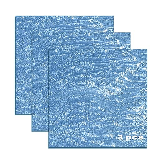 TOEPODO Pearlescent Ripple Cast Acrylic Sheets 1/8 Thick Marble Acrylic Sheets by WelcomeTOEPODO