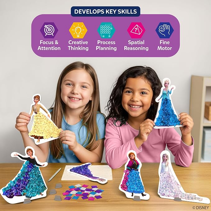 Skillmatics Poke-in Art – Disney Frozen, Mess-Free DIY Wood Craft Kit | - Image 5