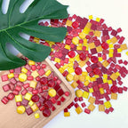 LITMIND Assorted Orange Red Irregular Crystal Mosaic Tiles, 9oz Value Pack - Image 3