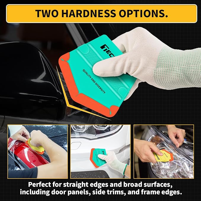 TECKWRAP Felt Squeegee for Vinyl Wrap Window Tint, Soft/Med | Pro Car Wrap Tool - Image 4