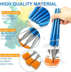 1 inch Flat Paint Brushes for Acrylic Painting, 32 Pieces Large Acrylic Paint - Image 2