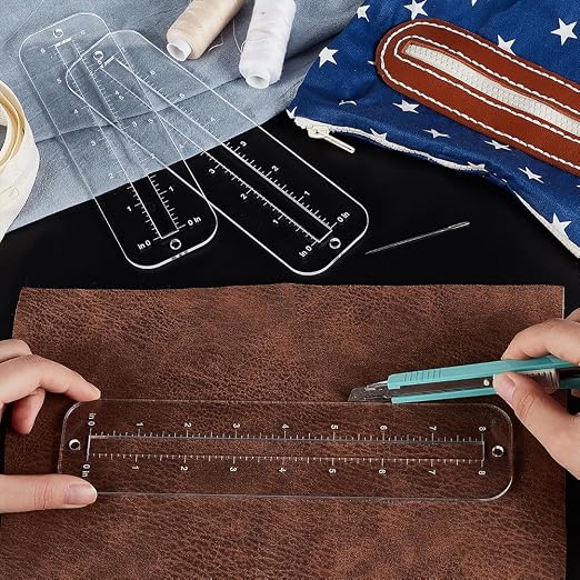 PH PandaHall 6pcs 3 Sizes Zipper Making Templates - Image 3