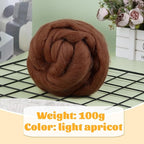 3.53oz Wool Roving, Wool Felting Supplies, Pure Wools, Chunky Yarn, Spinning - Image 2