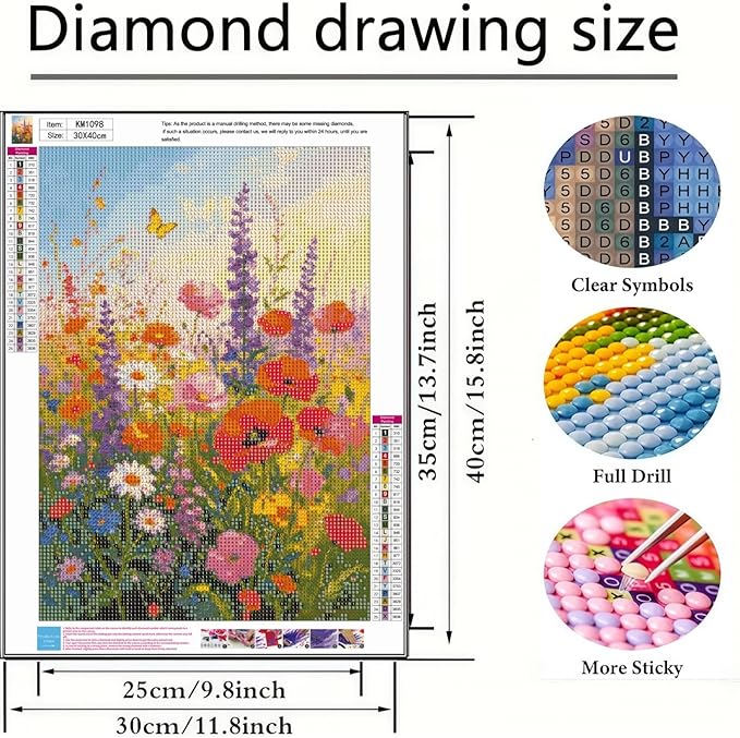 BYGFHLYW 5D Flower Diamond Painting Kits - Image 5