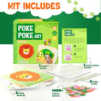 jackinthebox Poke Poke Art – Animals Theme, Mess-Free Fabric Art and Craft - Image 3
