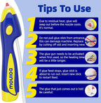 Blue Cordless Hot Glue Gun, 6s Fast Preheating, Auto Dispensing Dripless - Image 7