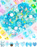FIVEIZERO 100PCS Cute Slime Charms, Kawaii Flatback Resin Charms | 50+ Unique by FIVEIZERO