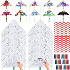 Libima 30 Pack Large Kites for Kids and Adults Bulk 39.4 Inch DIY Making Kit by Libima