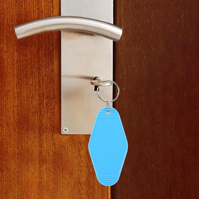 Yoption 50pcs Blank Motel Keychain Bulk - Image 6