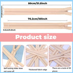 YAKA 20pcs Lvory Nylon Invisible Zippers Tailor Sewing Tools Garment - Image 2