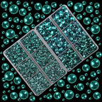 10000Pcs 2-Boxes Mixed Size Hot Fix Round Crystals Gems Glass Stones Hotfix - Image 2