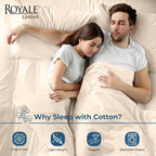 Royale Linens 100% Organic Cotton Fitted Sheet - Image 3