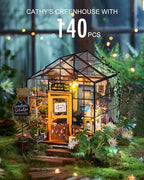 Rolife DIY Miniature Greenhouse Kit, Tiny/Mini House Making Kit - Image 2