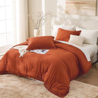 Andency California King Comforter Set Burnt Orange - Image 6