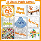 Elfew 4 Pack Activity Book for Adults, 150+ Brain Games, Puzzles Books for - Image 2