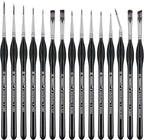 PANDAFLY Detail Paint Brushes Set, Watercolors & Paint by Number by PANDAFLYArtSupplies