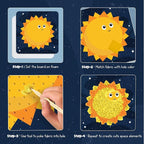 jackinthebox Poke Poke Art for Kids – Space Theme, Flower Pressing Kits - Image 5