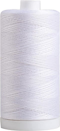 Connecting Threads White 100% Cotton Thread Spool | Large 1200 yard thread spool by ConnectingThreads
