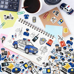 300Pcs Police Foam Stickers, Self-Adhesive Police Car Dog Stickers Cop Themed - Image 4