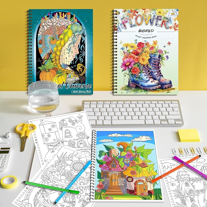 Kalysky Adult Coloring Book Set:3 Coloring Books - Image 5