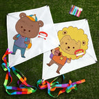 Libima 100 DIY Blank Kites for Kids Bulk Large Kite Making Kit Easy to Fly Set - Image 3