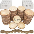 Unfinished Natural Wooden Slices 3.2-4 Inch Wood Circles by KXEXK