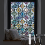 DKTIE Static Cling Decorative Window Film by Dktie