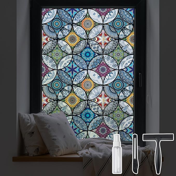 DKTIE Static Cling Decorative Window Film by Dktie