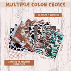 Tintnut Cowhide Permanent Vinyl 12x10in 10 Sheets Permanent Adhesive Vinyl | - Image 2