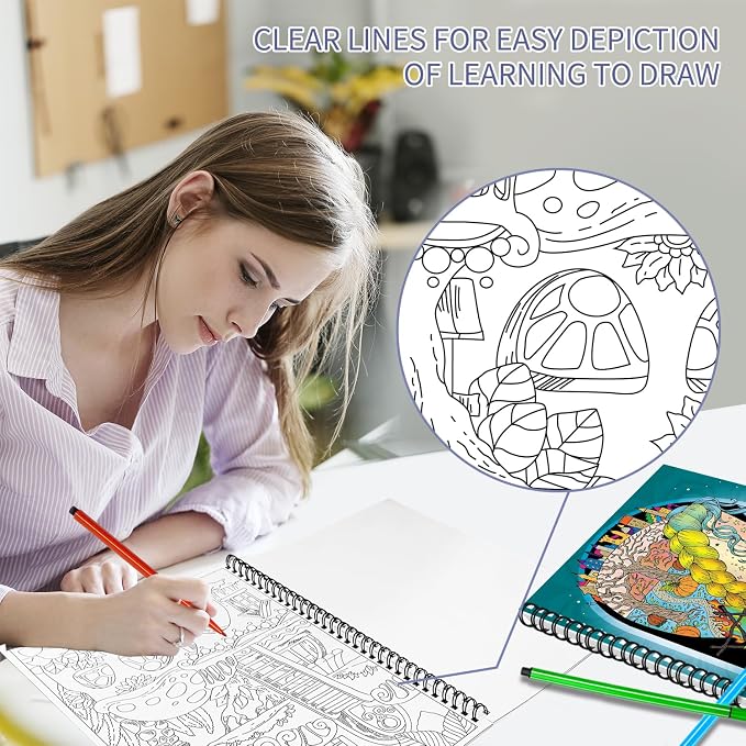 Kalysky Adult Coloring Book Set:3 Coloring Books - Image 8
