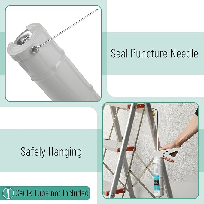 Bates- Caulking Silicone Gun, 10:1 Thrust Ratio, Hand Caulking Guns, No Drip - Image 3