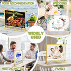 Acrylic Sign Holder 6X4 Gold Frames Double-Sided Gold Picture Frames - Image 7