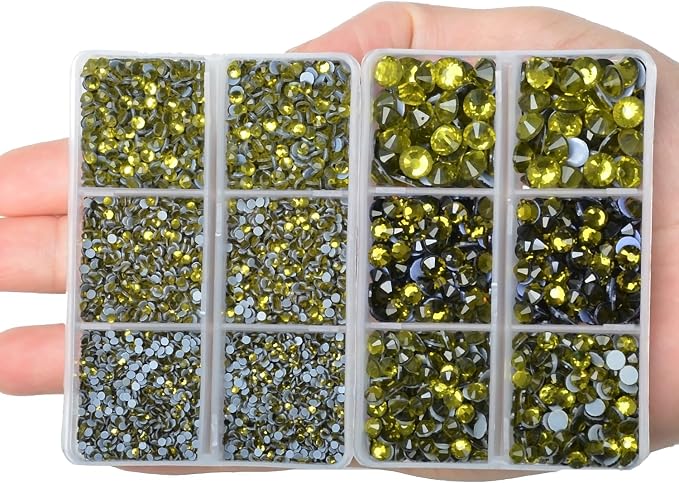 10000Pcs 2-Boxes Mixed Size Hot Fix Round Crystals Gems Glass Stones Hotfix - Image 4