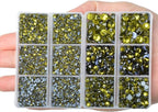 10000Pcs 2-Boxes Mixed Size Hot Fix Round Crystals Gems Glass Stones Hotfix - Image 4