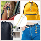 Hzopcw 20pcs Keychain Making Kit, Key Ring Swivel Snap Hook Chains, Alloy - Image 3