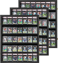 35 Graded Sports Card Display Case 3 Pack- Baseball Card Display Frame by Temgee