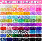 8mm Glass Beads Bracelet Making Kit, Funtopia Round Glass Beads - Image 7