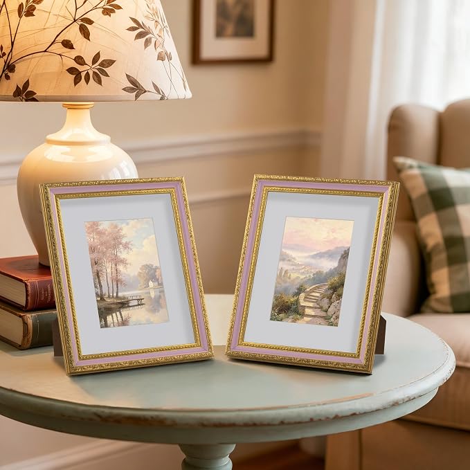 eletecpro 8x10 Vintage Picture Frame, Glass Cover, Horizontal or Vertical - Image 6