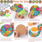 ijbnhd 8 Pcs Diamond Art Coasters - Image 6